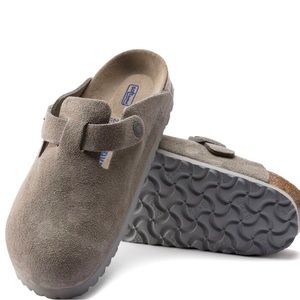 Birkenstock Boston Suede Stone Coin EU 44